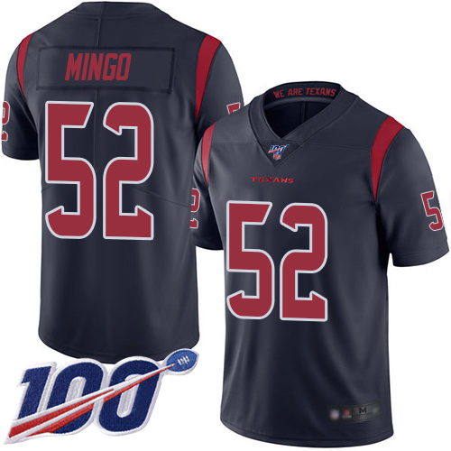 Houston Texans Limited Navy Blue Men Barkevious Mingo Jersey NFL Football 52 100th Season Rush Vapor Untouchable